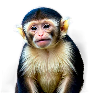 Smiling Capuchin Monkey Png Hfk PNG Image