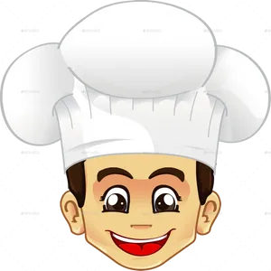 Smiling Chef Cartoon Character PNG Image