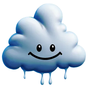 Smiling Cloud Emoji Png Tdv PNG Image