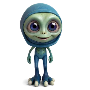 Smiling Cute Alien Png 06292024 PNG Image