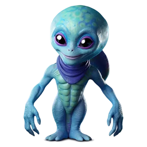 Smiling Cute Alien Png Fjn94 PNG Image