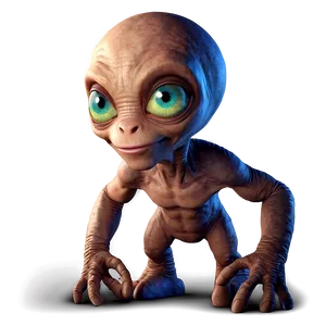 Smiling Cute Alien Png Vhm42 PNG Image