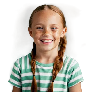 Smiling Freckles Child Png Stp PNG Image