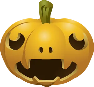 Smiling Jack O Lantern Graphic PNG Image