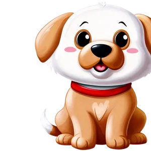 Smiling Kawaii Puppy Png Mfp PNG Image