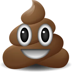 Smiling Poop Emoji Illustration PNG Image