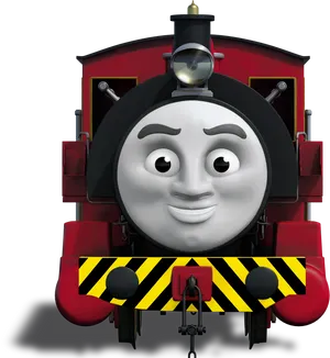 Smiling Red Engine Thomas Friends PNG Image