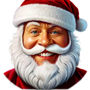 Smiling Santa Face Png Ort PNG Image