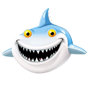 Smiling Shark Cartoon Png Yvs PNG Image