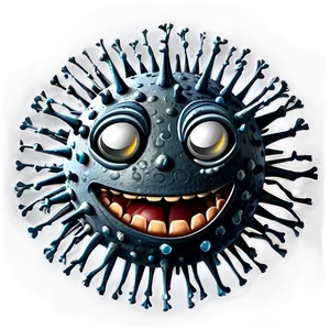 Smiling Virus Cartoon Png Rpx4 PNG Image