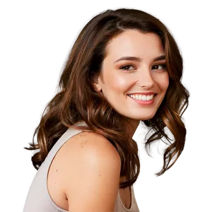 Smiling Woman With Brown Hair Png 32 PNG Image