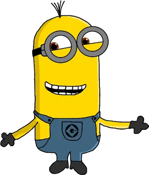 Smiling Yellow Minion Clipart PNG Image