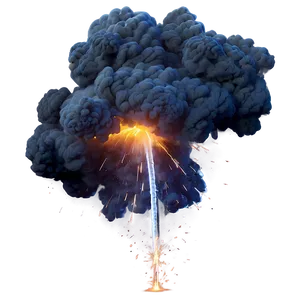 Smoke Explosion With Sparks Png 06272024 PNG Image