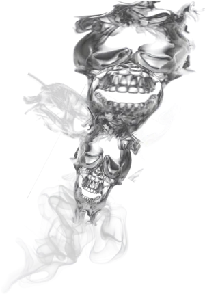 Smoke Skull Dangersof Smoking PNG Image