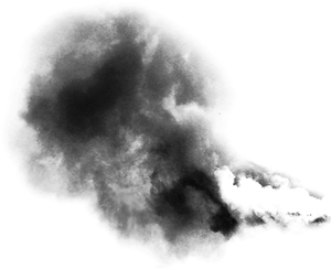 Smoke Skull Silhouette PNG Image