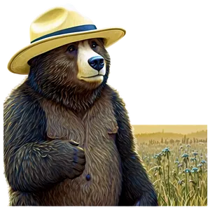 Smokey The Bear Wildlife Preservation Png Vlh PNG Image