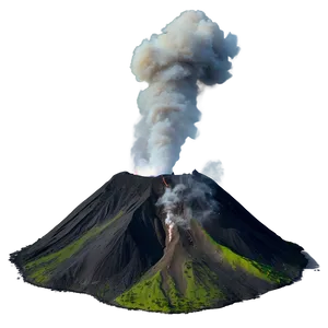 Smokey Volcanic Eruption Png Bxh13 PNG Image