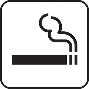 Smoking Area Sign Graphic PNG Image