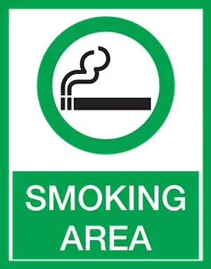 Smoking Area Sign PNG Image