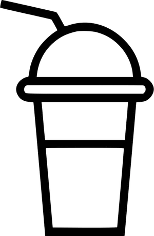 Smoothie Cup Outline PNG Image