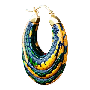 Snake Hoop Earring Png Qte68 PNG Image