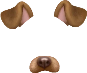 Snapchat Dog Filter Elements PNG Image