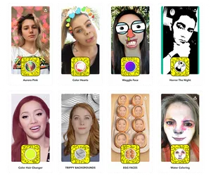 Snapchat Filter Collection PNG Image