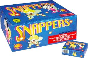 Snappers Firework Trick Noise Makers Box PNG Image