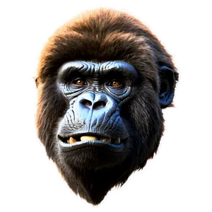 Snarling Gorilla Face Png 06252024 PNG Image