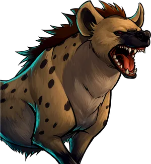 Snarling_ Hyena_ Illustration.png PNG Image