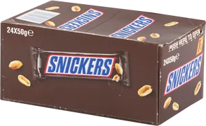 Snickers Chocolate Bar Box24 Pack PNG Image