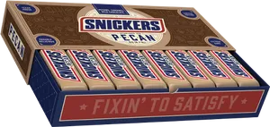 Snickers Pecan Limited Edition Box PNG Image