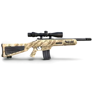 Sniper Rifle In Desert Camo Png 22 PNG Image