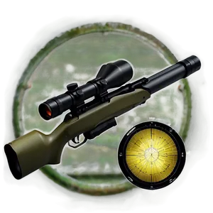 Sniper Rifle Optical Sight Png Lbp73 PNG Image