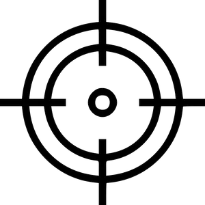 Sniper Scope Crosshair Graphic PNG Image