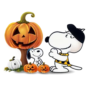 Snoopy Halloween Celebration Png Fpd6 PNG Image