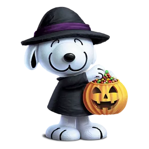 Snoopy Trick Or Treat Halloween Png 15 PNG Image