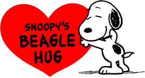 Snoopys Beagle Hug PNG Image