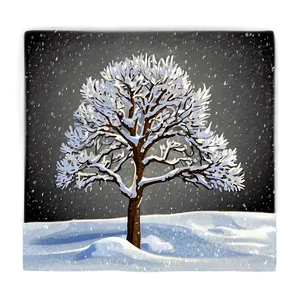 Snow Blanketed Tree Png 8 PNG Image