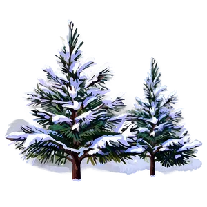 Snow Covered Pine Tree Png Srb18 PNG Image