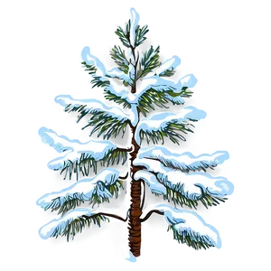 Snow-covered Spruce Tree Png Kin30 PNG Image