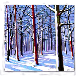 Snow Covered Woods Png 06242024 PNG Image