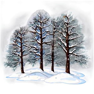 Snow Covered Woods Png 06242024 PNG Image