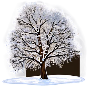 Snow Dusted Tree Png Ljl PNG Image