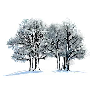 Snow Kissed Trees Png Rqw PNG Image