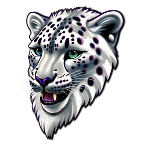 Snow Leopard Illustration Png 06122024 PNG Image