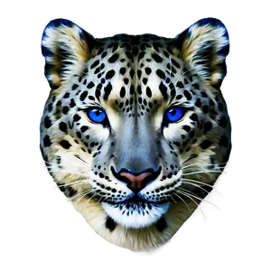 Snow Leopard With Blue Eyes Png Rid90 PNG Image