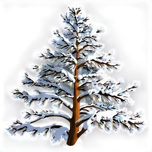 Snow Tree A PNG Image