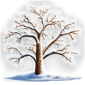 Snow Tree B PNG Image