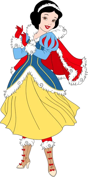 Snow White Character Illustration PNG Image